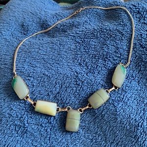 Sterling silver statement necklace